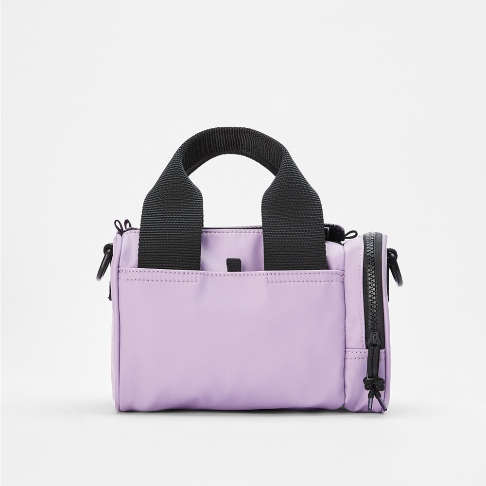 !!SOLD!! FABLETICS LILAC MINI TOTE BAG CROSSBODY PURSE NYLON SHOULDER GYM - Picture 16 of 16